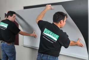 installing whiteboard replacement panel