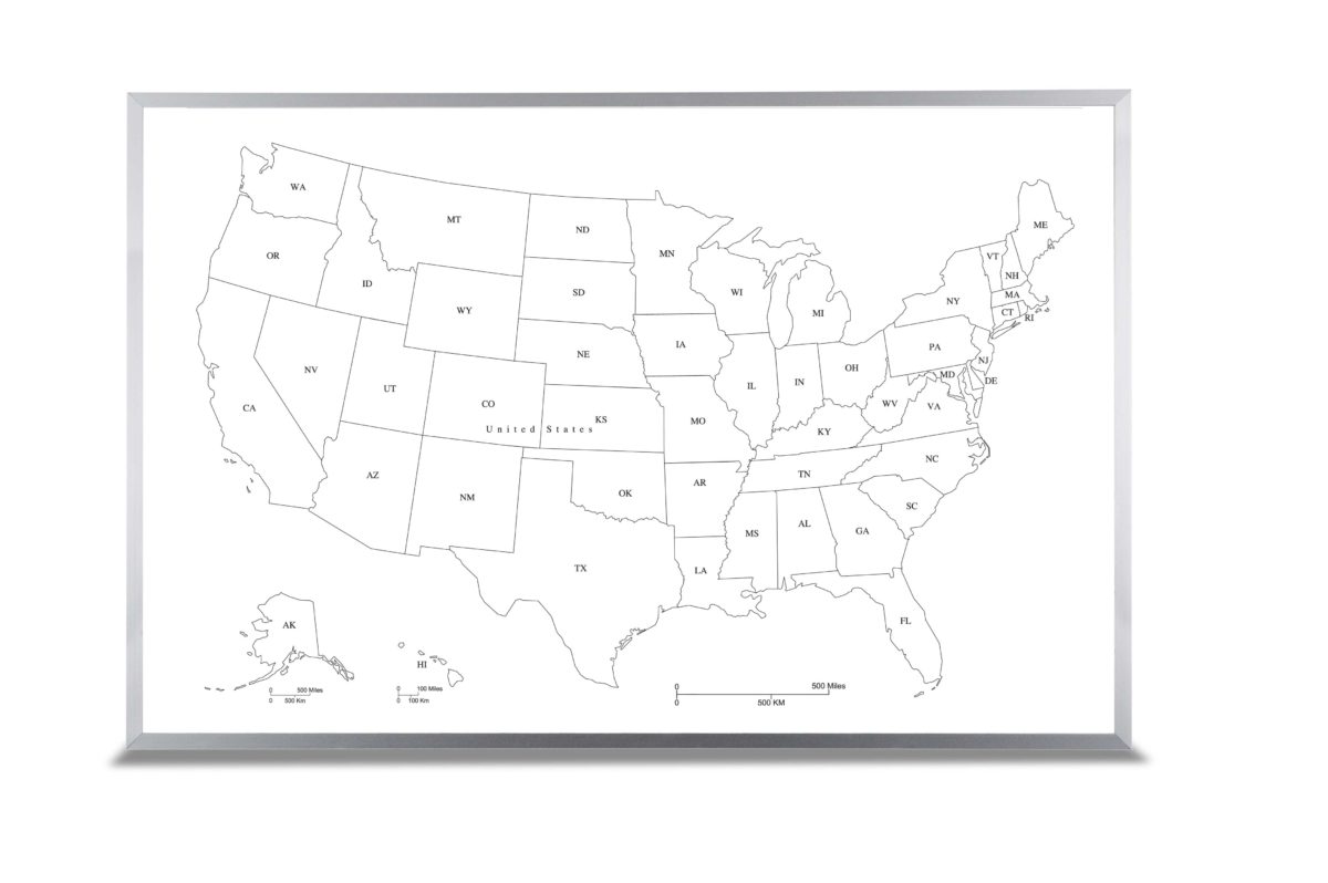 Custom Map Whiteboards World Map Dry Erase Boards