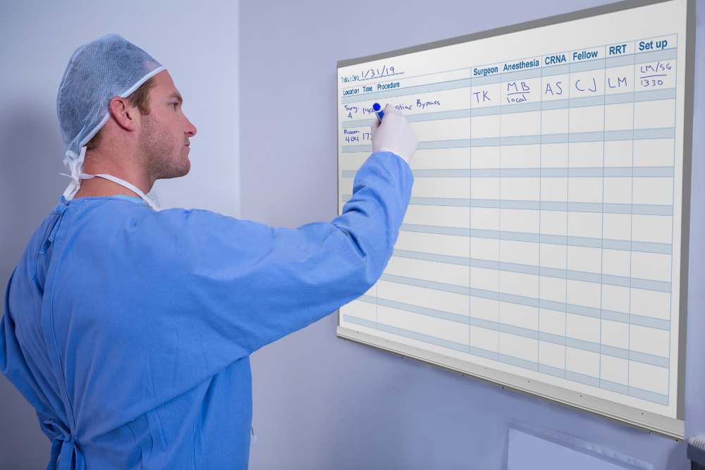 Simple and effective communication whiteboards for hospitals